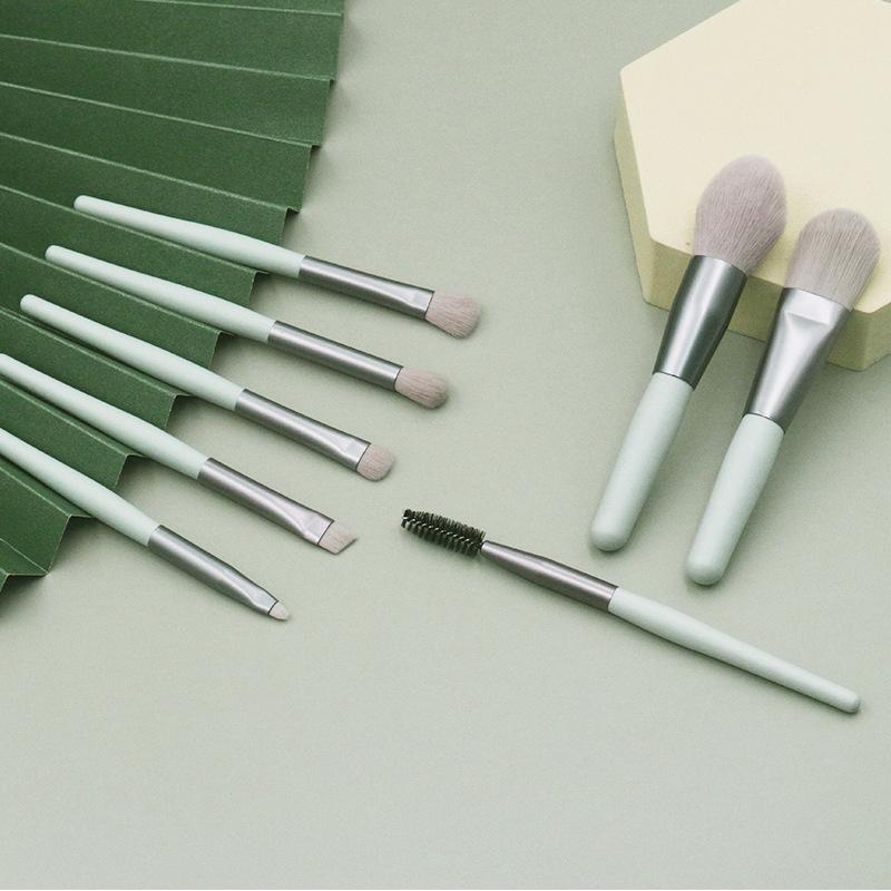 Mini Makeup Brush Set, Complete Set of Beginners’ Beauty Tools with Wooden Handle, Soft-bristled Makeup Brushes