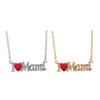 Pendant Necklace Jewelry Pendant Necklaces Heart Mama Letter Shaped Pendant Choker Party Jewelry for Mother Women Girls