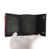 Used 12695 Small Vertical Trifold Wallet 107.55GS97 7942 Calfskin Black Repeat Anagram Pink Women's from Japan AUTHENTIC