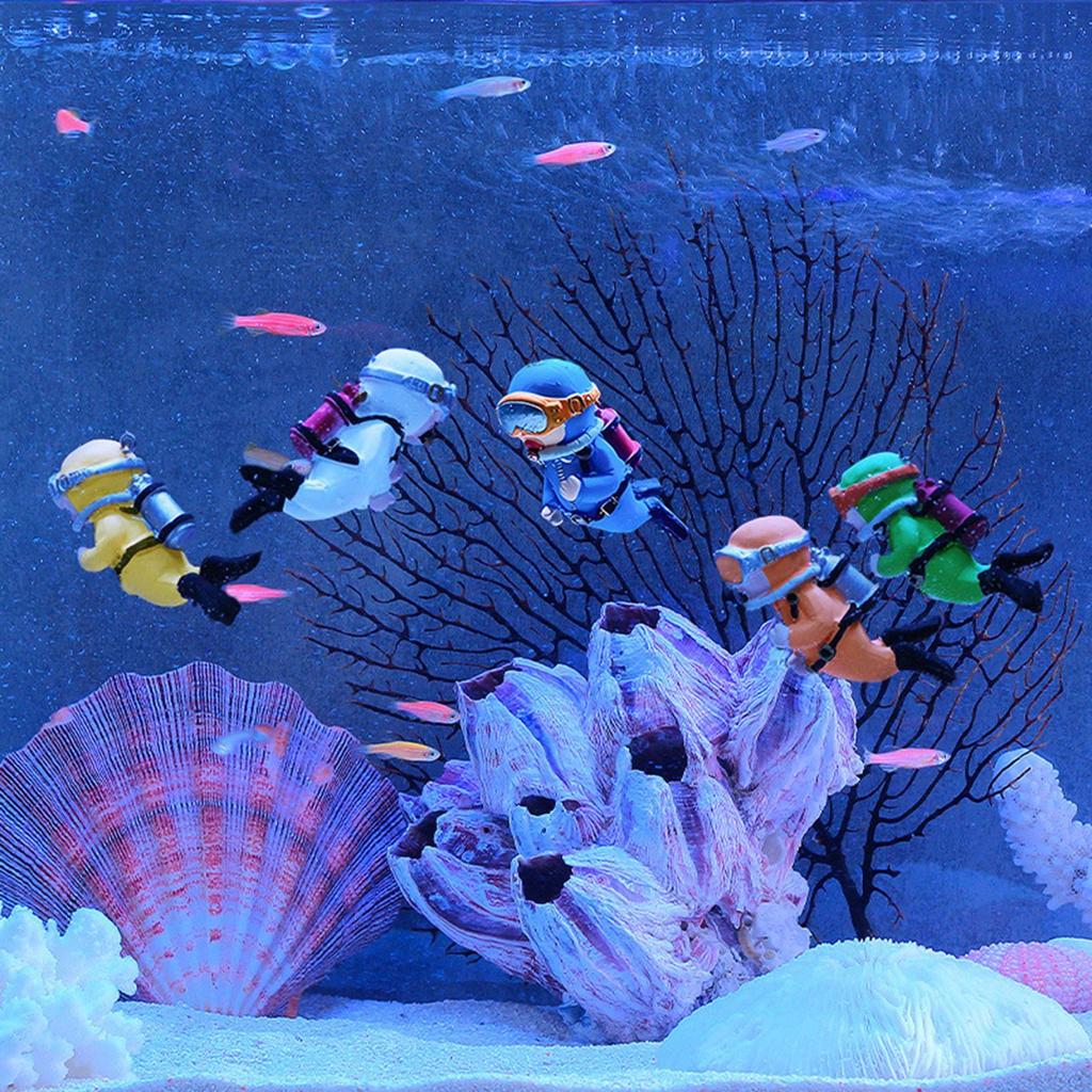 Miniature Diver Figure Oceans Pavilion Diving Model for Aquarium Decor
