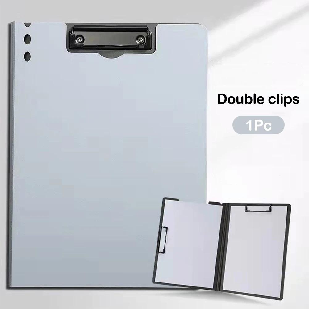 A4 Document Folder Office Stationery Student Test Paper Organizer Lecture Notes Clip File Folder Speech Script Storage