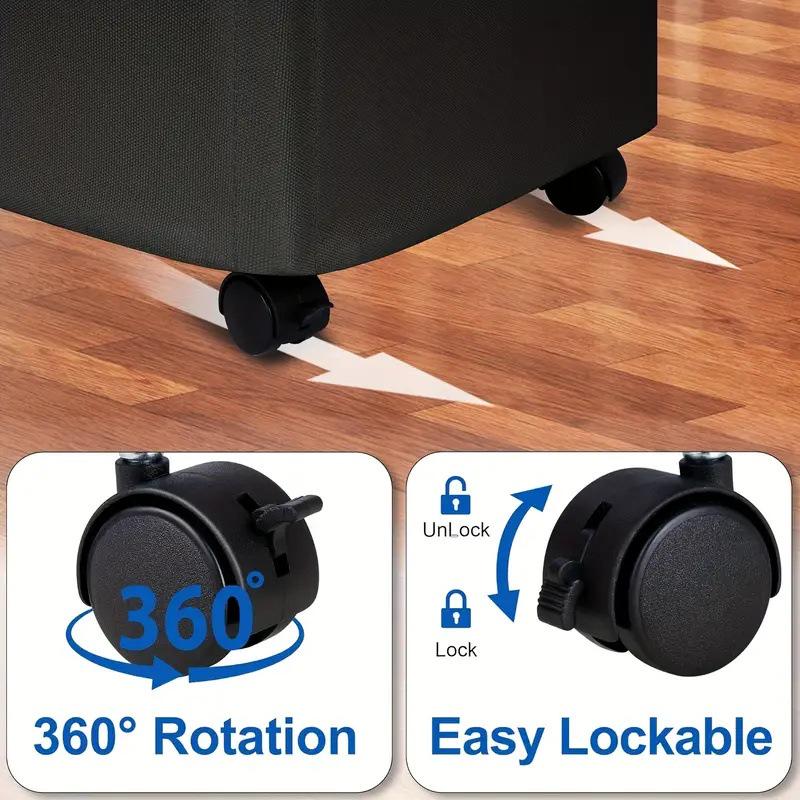 Cesta de Lavandería Plegable con Ruedas - Cesto de Gran Capacidad para Ropa y Artículos Varios