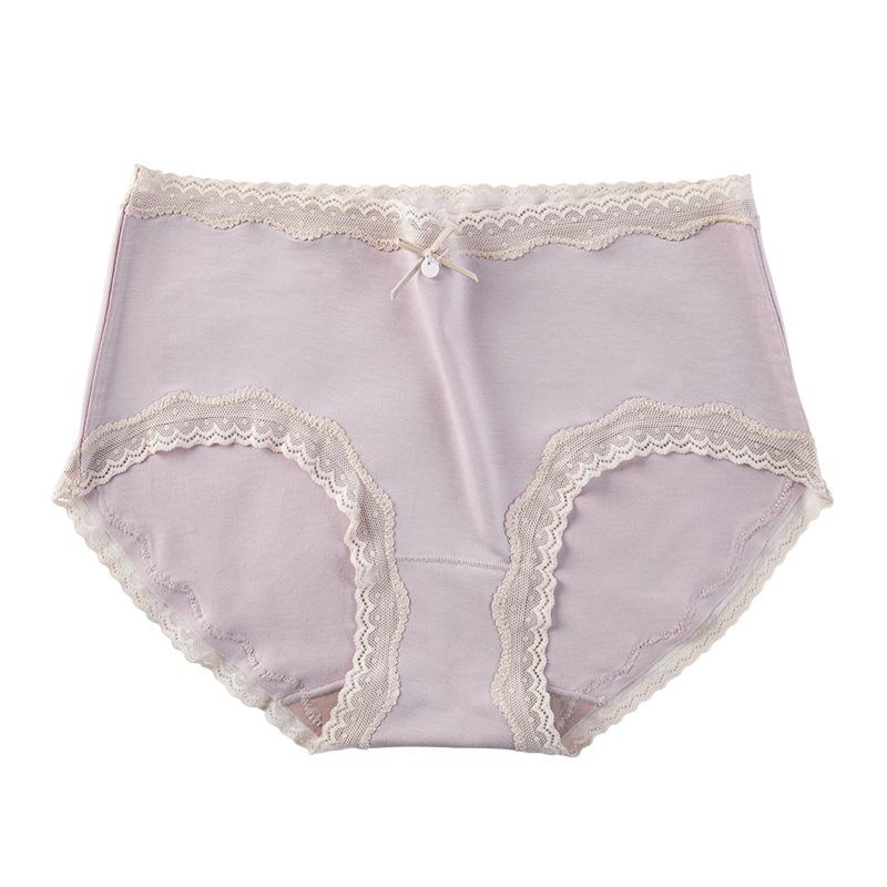 Modal Antibacterial Underwear Mid Waist Fashion Underwear Breathable Underwear Minimalist Underwear Women's Triangle Pants