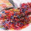 New 500pcs Cute Colourful Rubber Ring Disposable Elastic Hair Bands Ponytail Holder Rubber Band Kids Hair Accessories