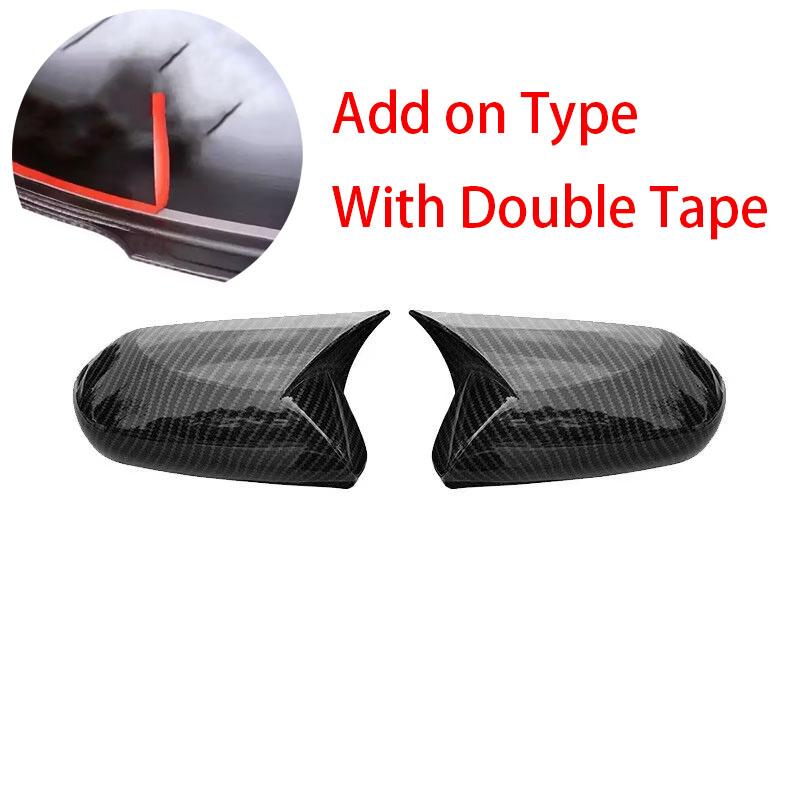 For Toyota Camry 8th 2018      Replace Rearview Side Mirror Cover Wing Cap Exterior Case Trim Carbon Fiber