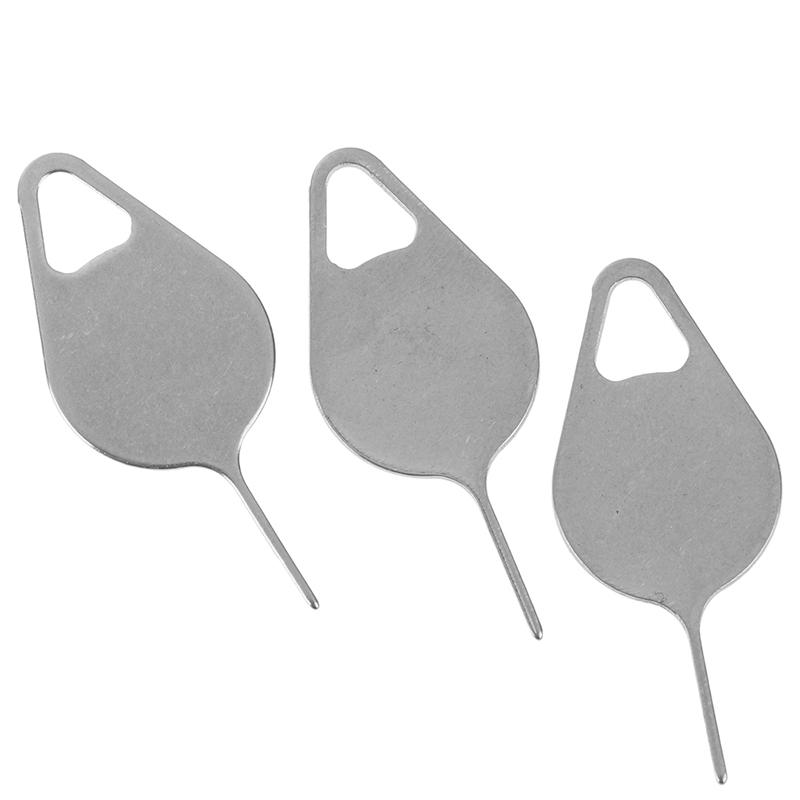 3ks/sada Vyjmutí přihrádky na SIM kartu Vysunutí kolíku Klíčový nástroj Nerezová jehla pro telefon