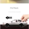 1/20 Movie Car INITIAL D Toyota AE86 Alloy Car Model Diecast & Toy Vehicles Metal Car Model Simulation Sound Light Toy Gift