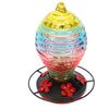 Glass Hanging Bird Feeder Decorative Outdoor Bird Feeder for Courtyards Gardens Balconies Windowsills