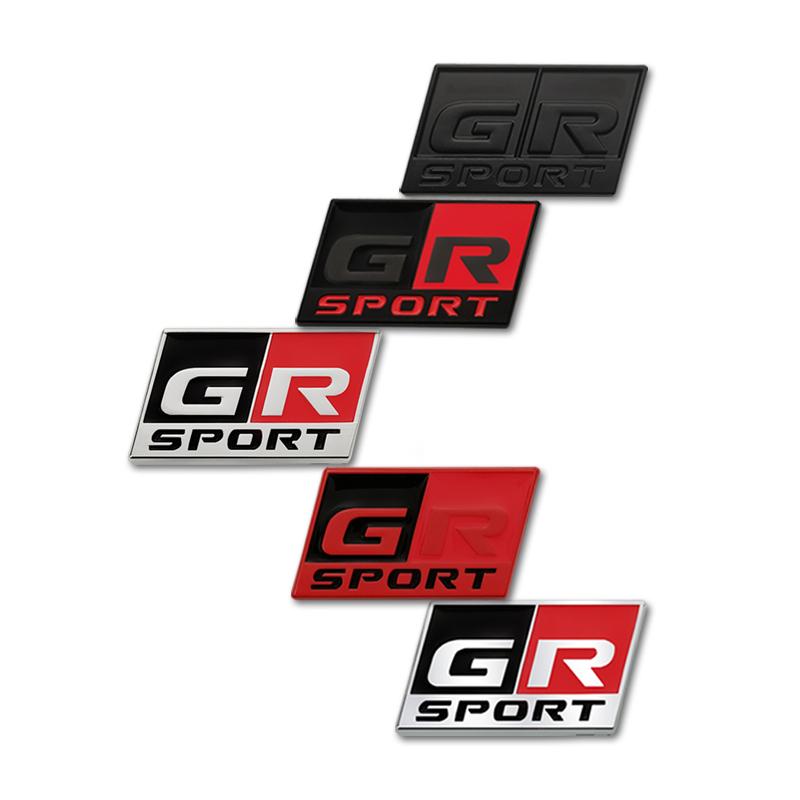 Car Metal Logo Emblem Badge Interior Console Sticker For Toyota GR Sport RAV4 Camry Corolla Prado Hiace Venza Yaris Accessories