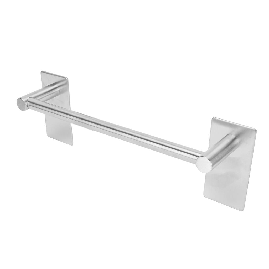Selbstklebende Handtuchstange aus Edelstahl mit Sockel Badezimmer Küchenhandtuchhalter für Zuhause