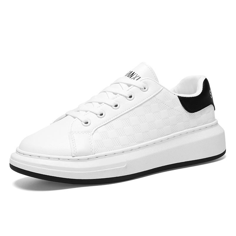 

men s comfortable outdoor sports shoes summer mesh shoes Breathable thick sole small white shoes casual shoes tenis masculino 39 чёрный