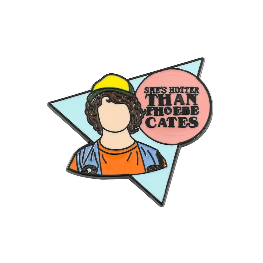 34 Odcinek Metalowa Odznaka Stranger Things Film Przygodowy Fantasy Postacie Filmowe i Telewizyjne Akcesoria Broszka ze Stopu Pin