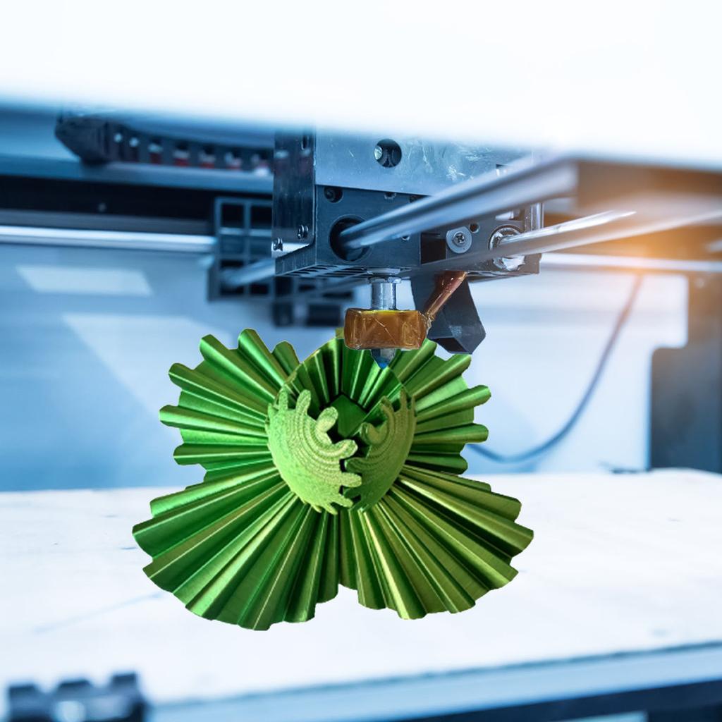 3D Printed Gear Ball Regulate Tension Portable Rotation Gear Sphere Desk Toy for Stress Anxiety Rela