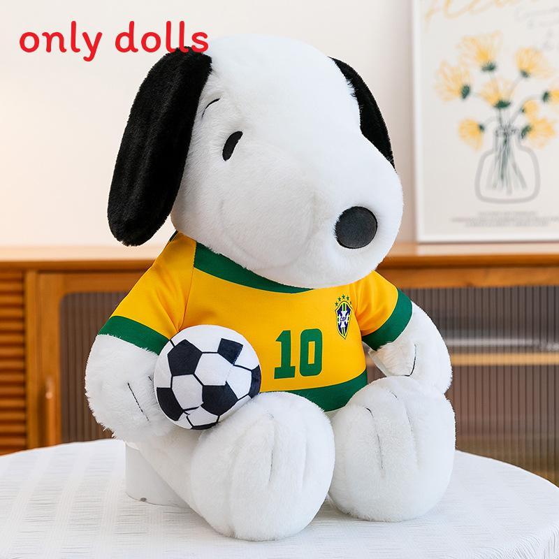 Fußball Snoopy Plüschtier mit PP-Baumwollfüllung für Kinder und Sammler