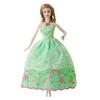 30cm Doll Clothes Wedding Dress Princess Tail Skirt Evening Dress Girl Toy Half-covered Big Skirt