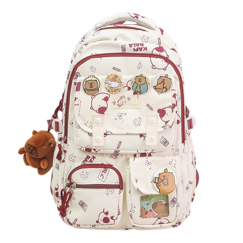 Graffiti Middle School Student Schoolbag Large Capacity Lightweight Backpack