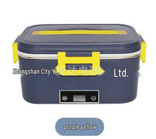 

1.8L Stainless Steel Electric Heating Lunch Box with Touch Display, Insulation, and Car Plug-in EU 220V 12V Stainless Steel Liner