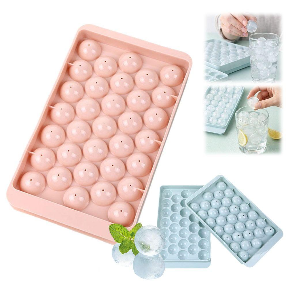 Ice Ball Box Ice Cube Molds Easy-to-demold Freezer Ice Cube Trays Gifts Silicone Ice Maker