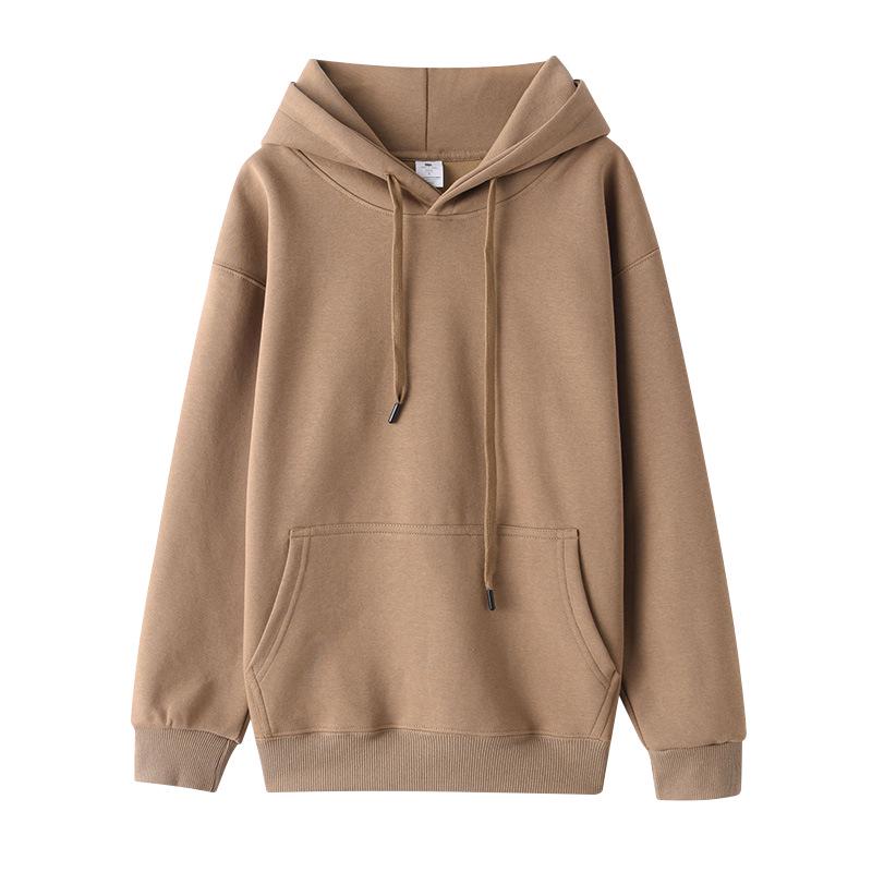 Unisex Baumwolle Plus Samt Kapuzenpullover - Herbst/Winter Locker sitzender Hoodie für Paare