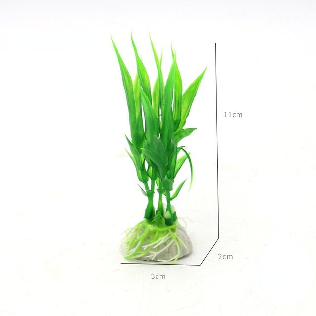 1PC Artificial Water Grass Green Plant Fish Tank Aquarium Decor Plastic Ornament