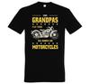 Men's T-Shirt Cool Grandpa Motorcycle Biker Fan Slogan Grandpa Gift