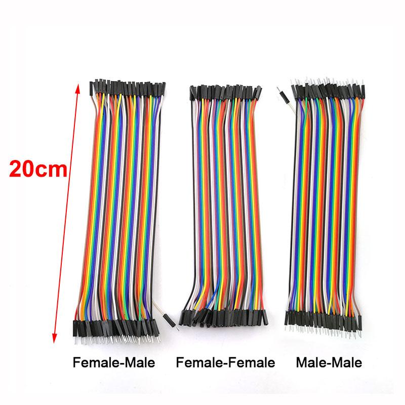 

40-контактный 10 см, 20 см, 30 см, перемычка между мужчинами и мужчинами, женщинами и женщинами, перемычка DIY, комплект проводов 20cm set