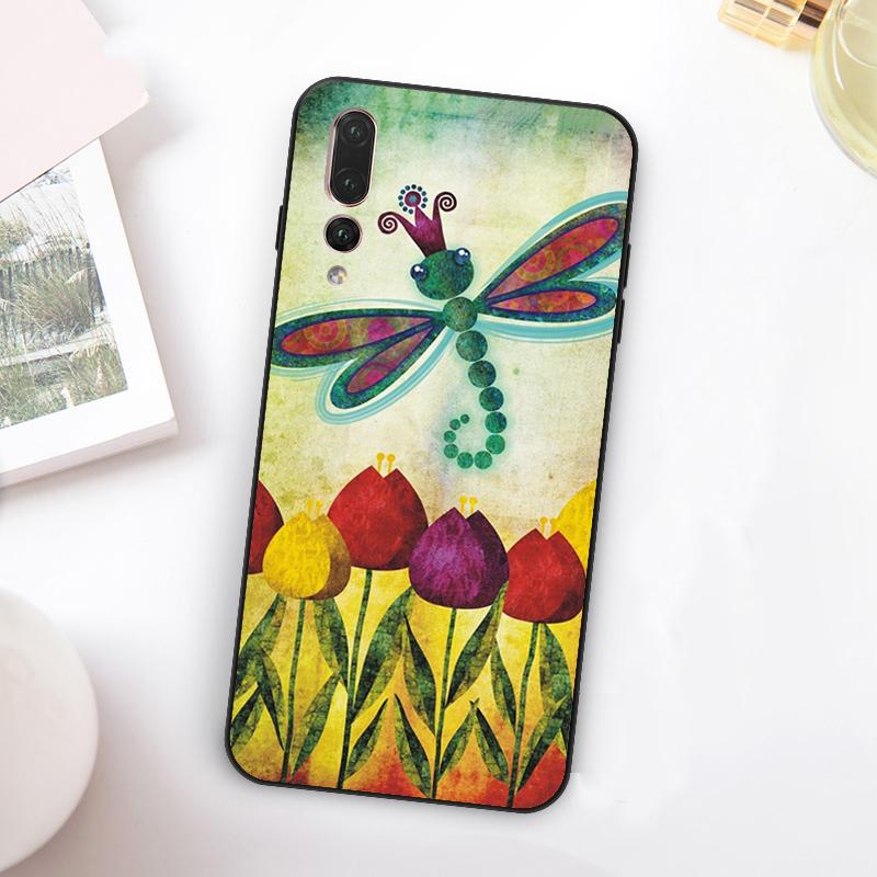 Tulips Flower Spring For Huawei Nova 5T 9 10 SE 7i 8i 11i 12i Y73 Y90 Y70 Y72 Y61 Y91 Y60 P20 P40 P30 Lite Case