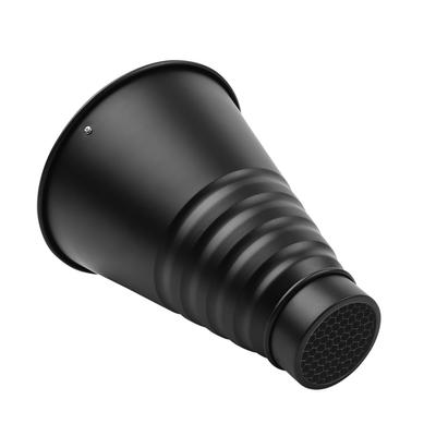 Large Metal Conical Snoot with Honeycomb Grid 5pcs Color Filters Aluminum Alloy for Bowens Mount