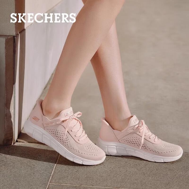Skechers Women s 117303-LTPK Light Pink Casual Athletic Shoes 37