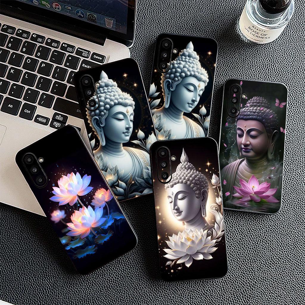Phone Cover for Motorola Moto Edge 70 60 Fusion NEO Pro G Stylus G56 G96 G04 G05 20 Soft Case Lord Buddha Lotus Flower Light
