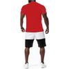 Men's  Leisure  Color  Matching  Short  Sleeves  Shorts  Set