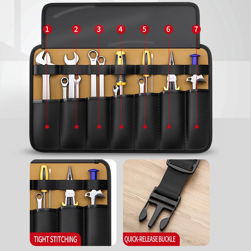 Tool Bags Oxford Storage Portable Toolkit Folding Reel Rolling Electricians Organizer Multi-purpose Car Repair Tool Kit Bags