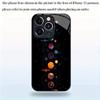 Planet Design Pattern Tempered Glass Mobile Phone Case Suitable for iPhone 17/16/15/14/13/12/11Pro Max All-inclusive Anti-fall