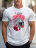 Men's Black T-Shirt with National Championship 2025 Graphic - Casual Wear