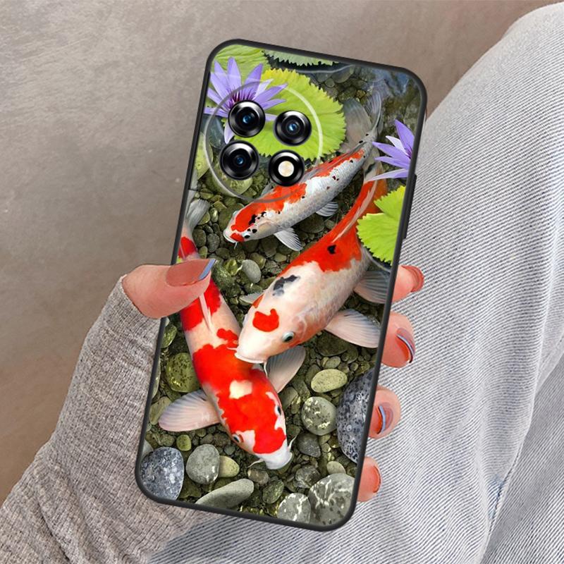 Koi Fish Carp Cover For OnePlus Nord CE 4 2 3 Lite N10 N20 N30 OnePlus 13 12 11 10 Pro 12R 13R 10T 8T Case