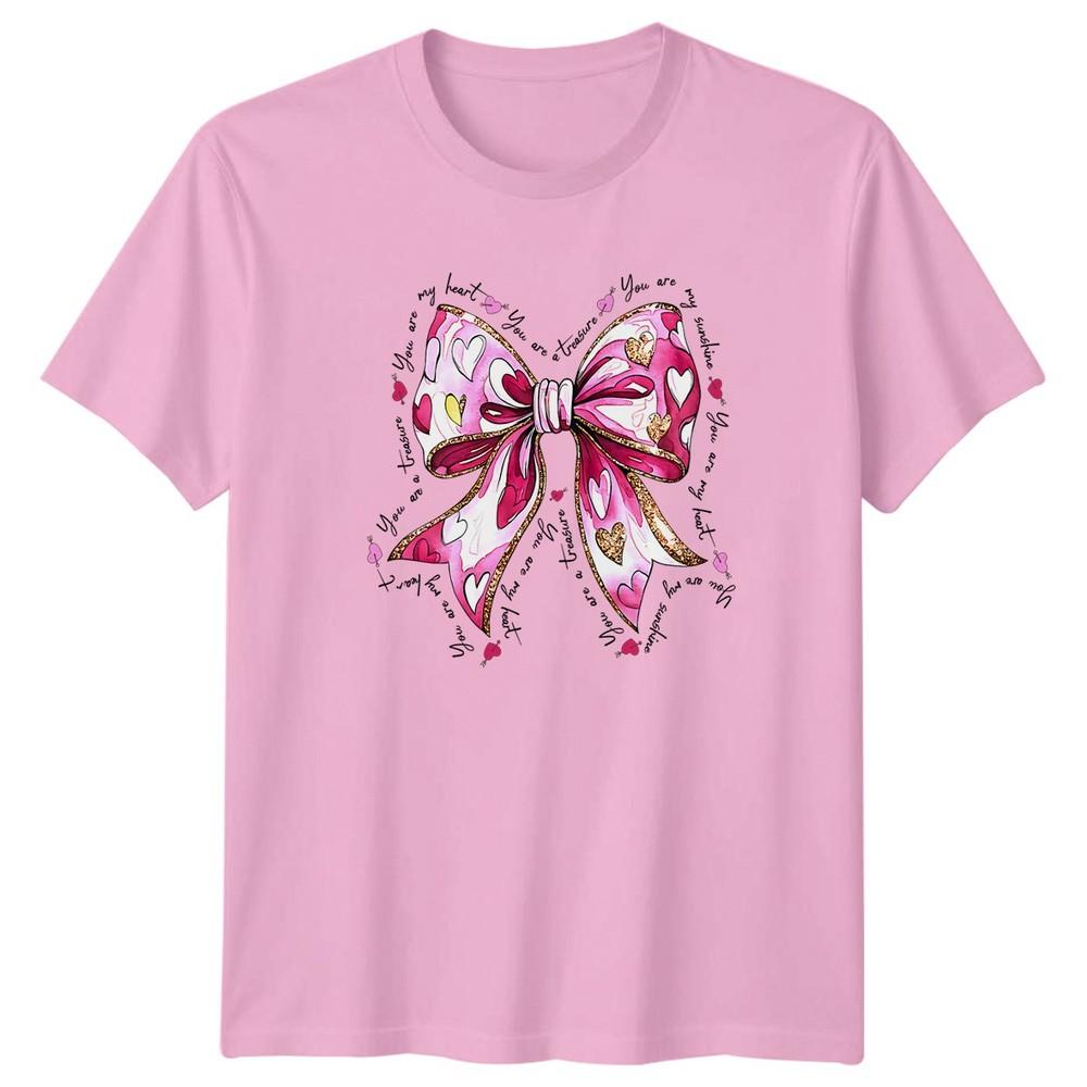 Pink Bow Hearts You Are My Sunshine Unisex Graphic Tee