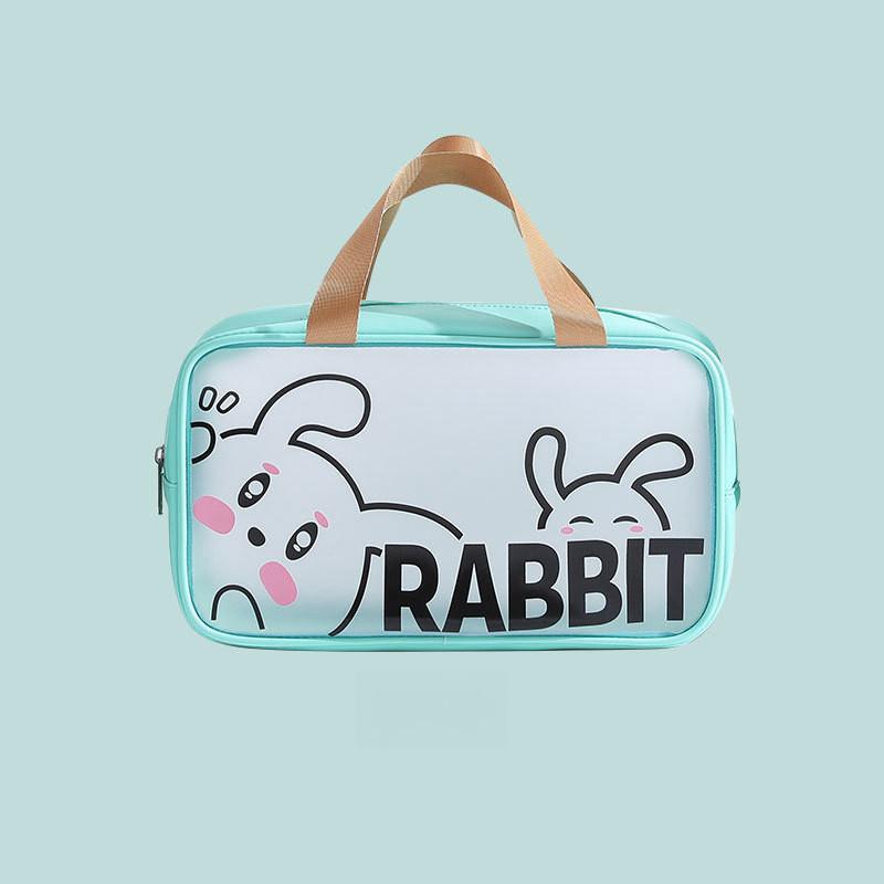 Transparent Cartoon Cosmetic Bag Portable Wash Bag Waterproof Travel Storage