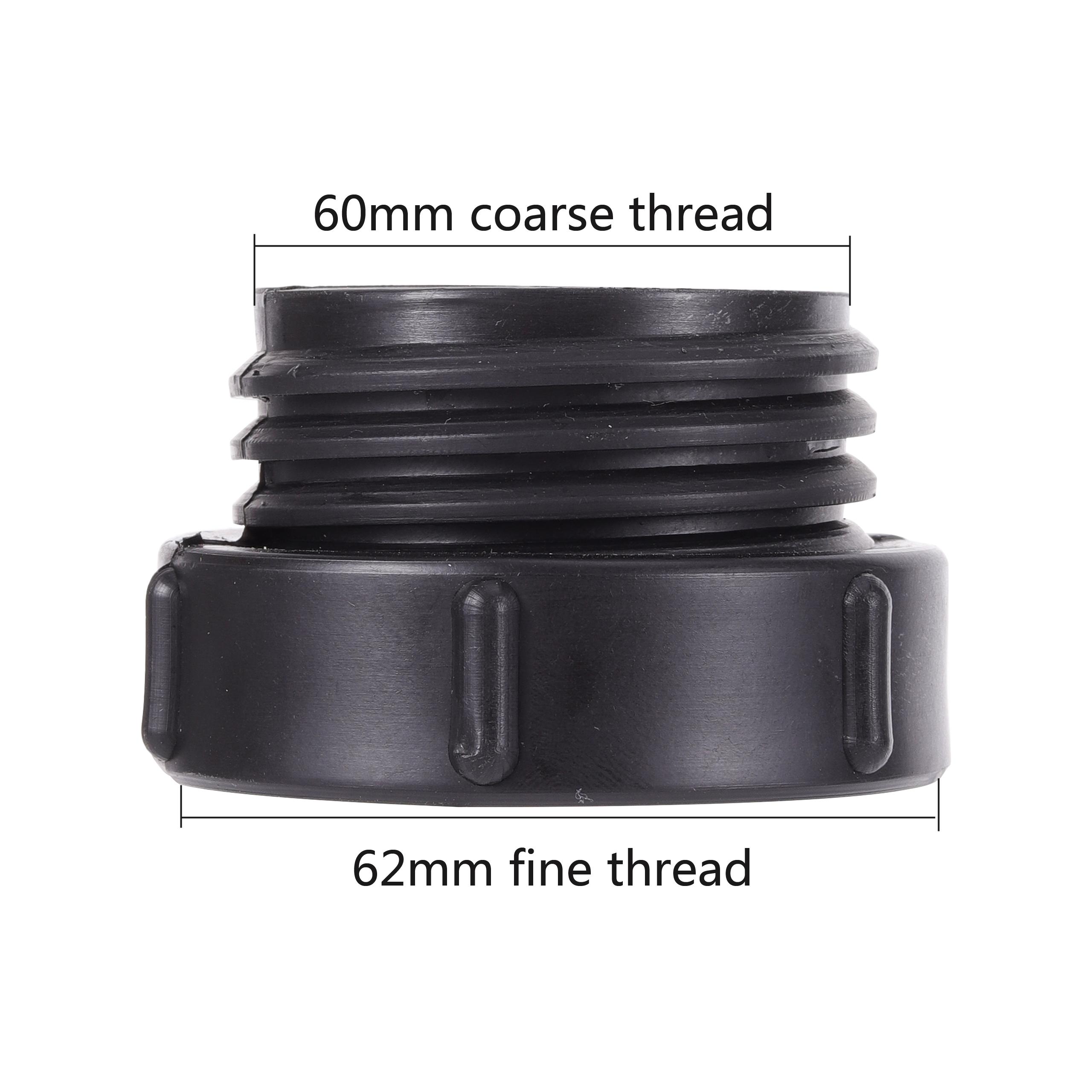 

IBC Tank Connectors Garden Water Tank Connector S60 To 3/4“ Male Thread 62mm Fine Thread to 60mm Coarse Thread Valve Fittings