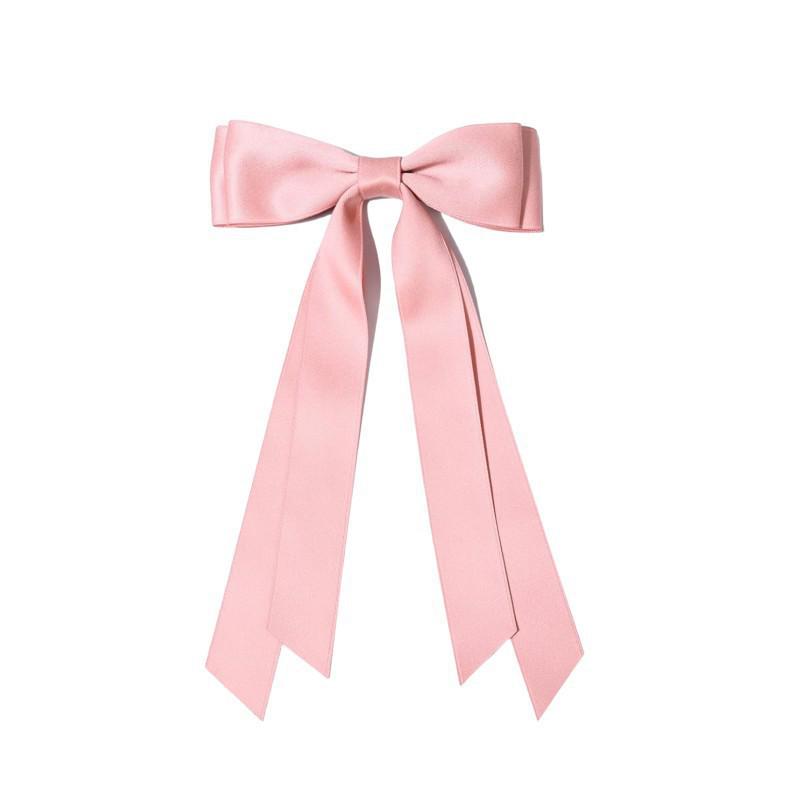 Sweet Double Layer Princess Bow Hair Clip with Long Trailing Ribbons