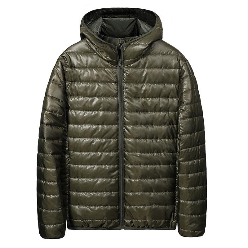 Men's Lightweight Hooded Down Jacket - 2026 Autumn/Winter Fashionable Warm Short Coat