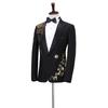 Men's Sequin Tuxedo Suit Set for Performances & Choir Stage