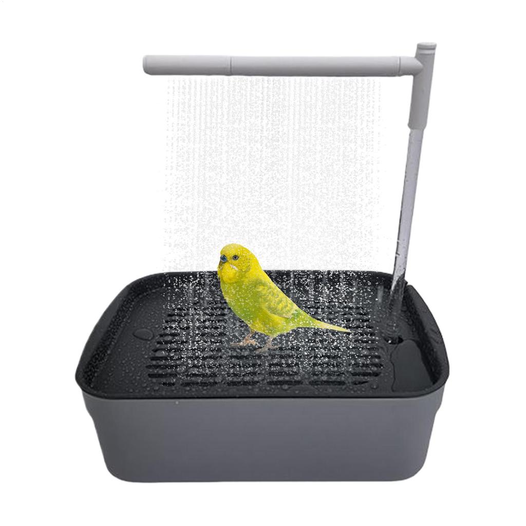Bird Shower Automatic Bird Bath Parrot Shower Rechargeable Tub With Circulating Faucet Pet Supplies Bathing Accessories For Set