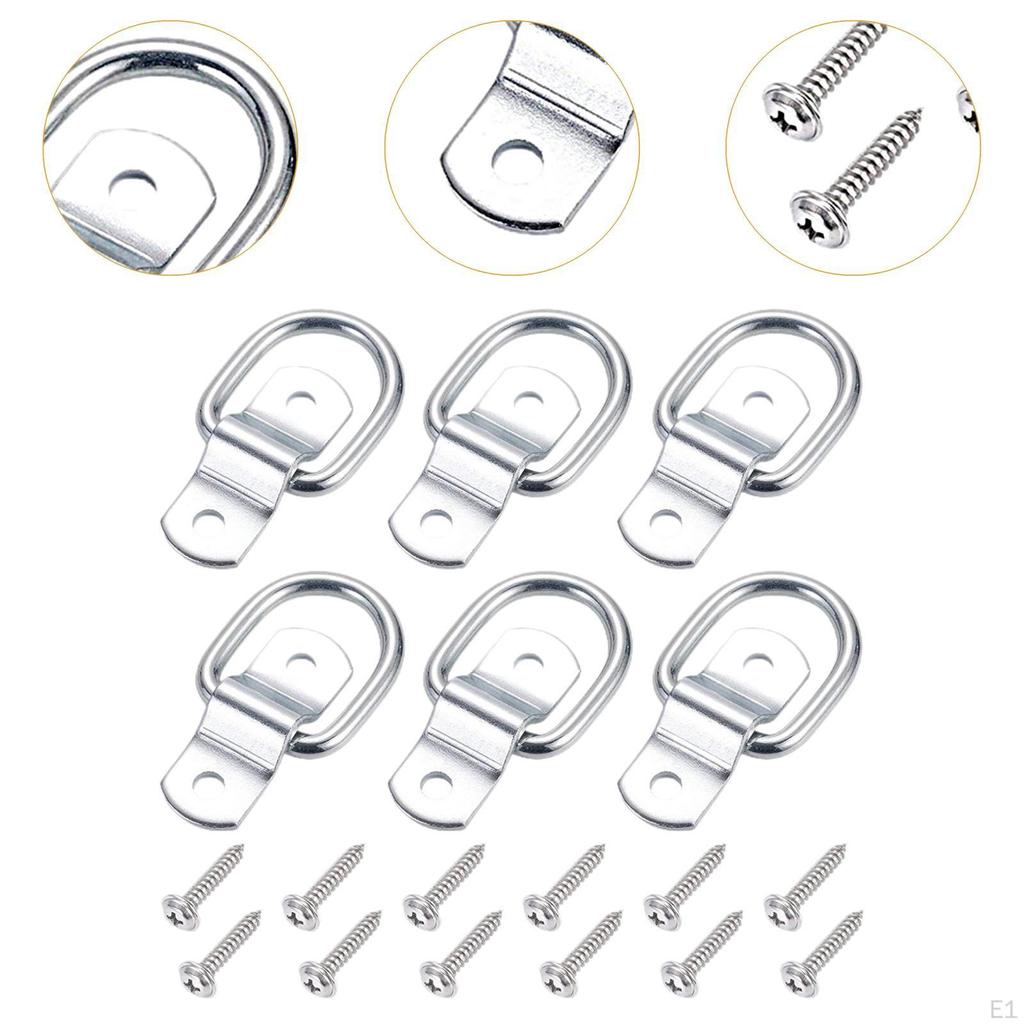 6Pcs Lashing Rope Tie Down Locking Pull for Boats Kayaks