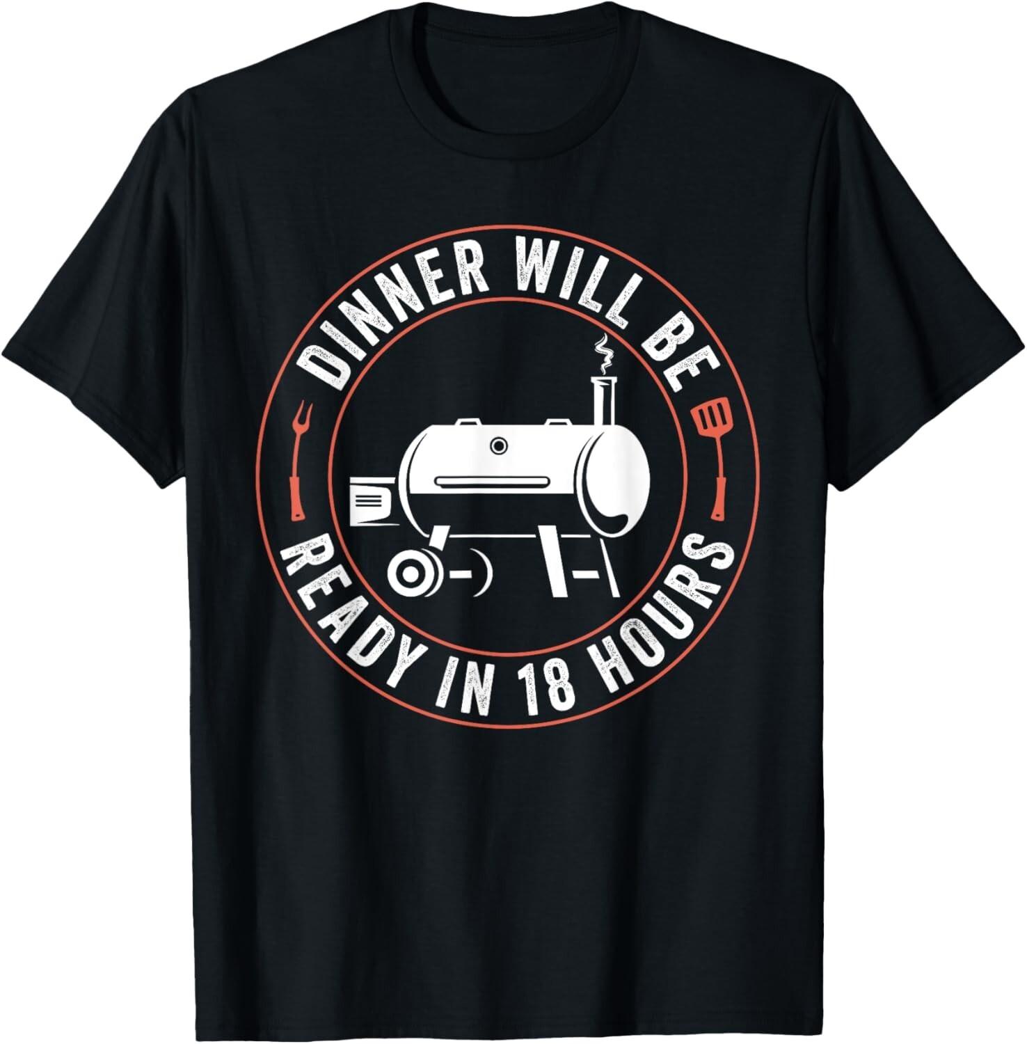 Bbq Dad Funny Smoking Meat Smoker Barbecue Dad Apparel T-Shirt Mens Womens Tees Top S