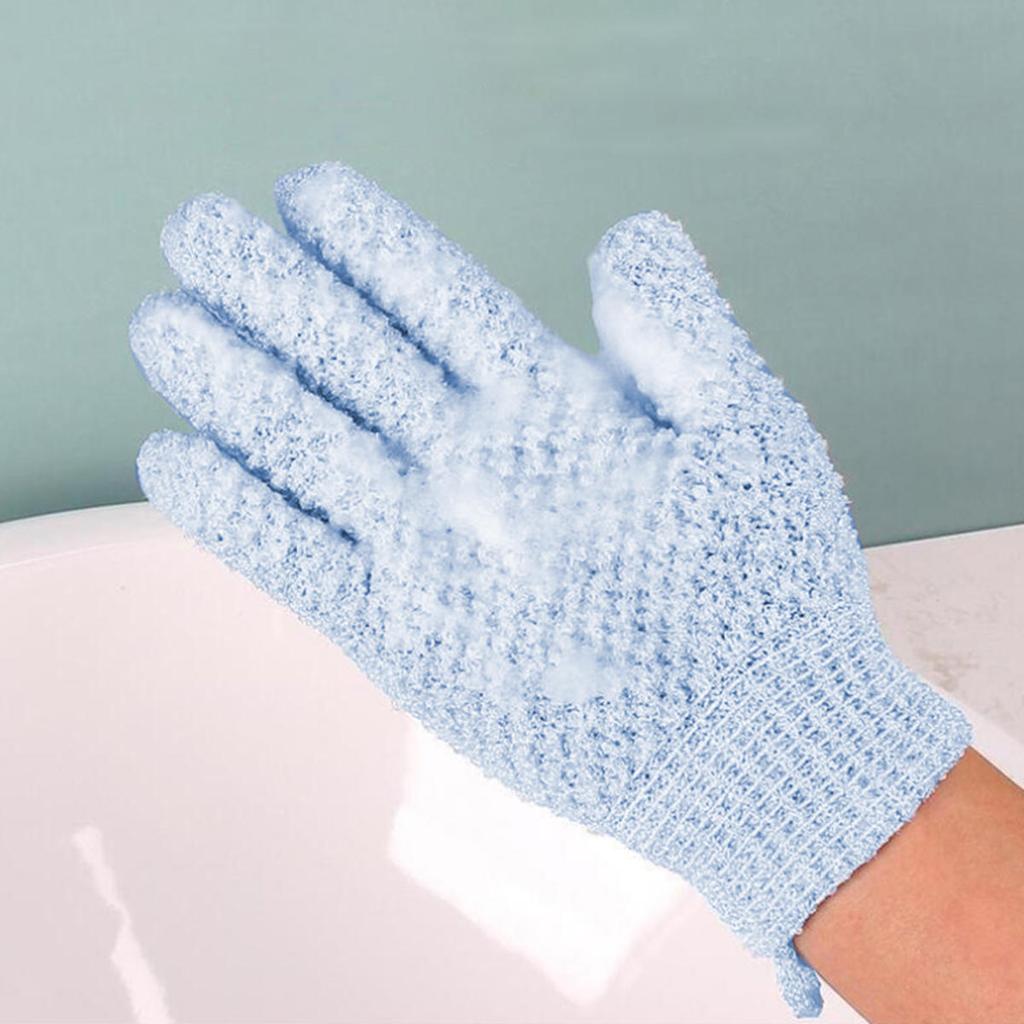 Body Massage Sponge Gloves Shower Exfoliating Bath Gloves Shower Scrubber for Daily Use Bathroom Supplies