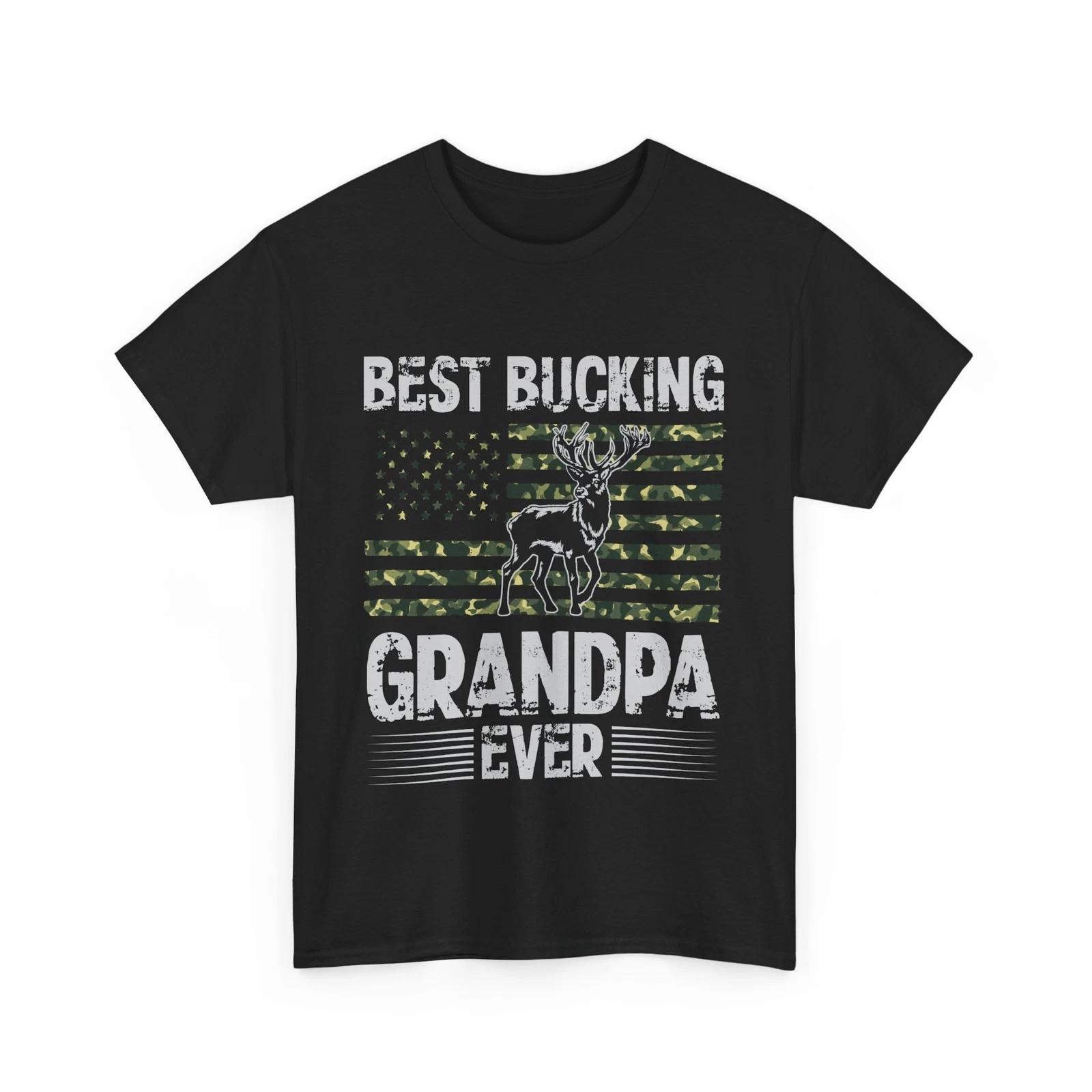 Grandpa Deer Hunting Shirt, Best Bucking Grandpa Ever Grandfather Camo Shirt XL