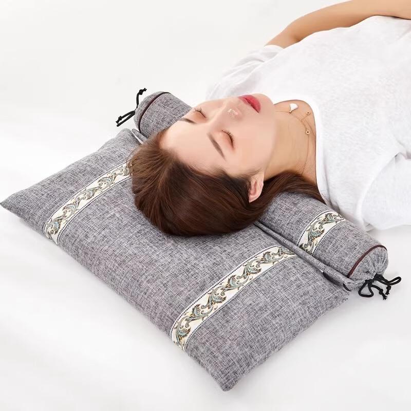 OEING Buckwheat Cassia Seed Cylindrical Neck Pillow