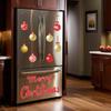 Christmas Ball Tile Decoration Door Garage Christmas Magnet Decoration PVC Strong Soft Magnet Refrigerator Sticker