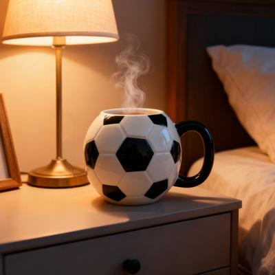 Kubek z uchwytem w kształcie kija golfowego, Tekstura piłki golfowej, Przestronna pojemność, Kubek golfowy, Kubek z motywem piłki sportowej, Prezent dla entuzjasty golfa, Naczynie do picia