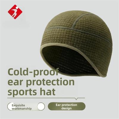 Winter Outdoor Radfahren Laufen Sport Kleiner Hut Warmer Gehörschutz Fleece Kapuze Winddicht und Kälte Helm Gefütterter Hut